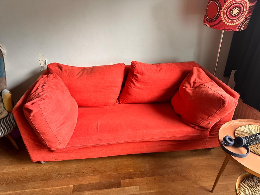Zetel, ruime 2 zit, Huis en Inrichting, Ophalen, Gebruikt, 150 tot 200 cm, Tweepersoons