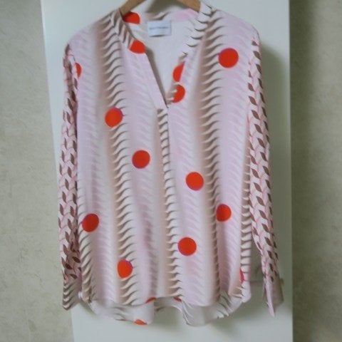 Blouse nieuw zijde oranjeprint Herz's Angelegenheit mt 38-40, Maat 38/40 (M), Herzen's Angelegenhei, Meerkleurig, Nieuw