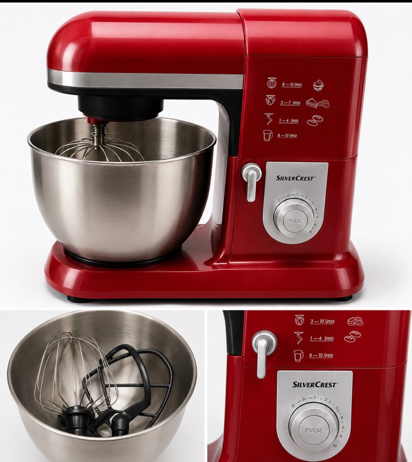 SilverCrest keukenmachine / Standmixer met accessoires, Electroménager, Mélangeurs de cuisine, Enlèvement, Comme neuf