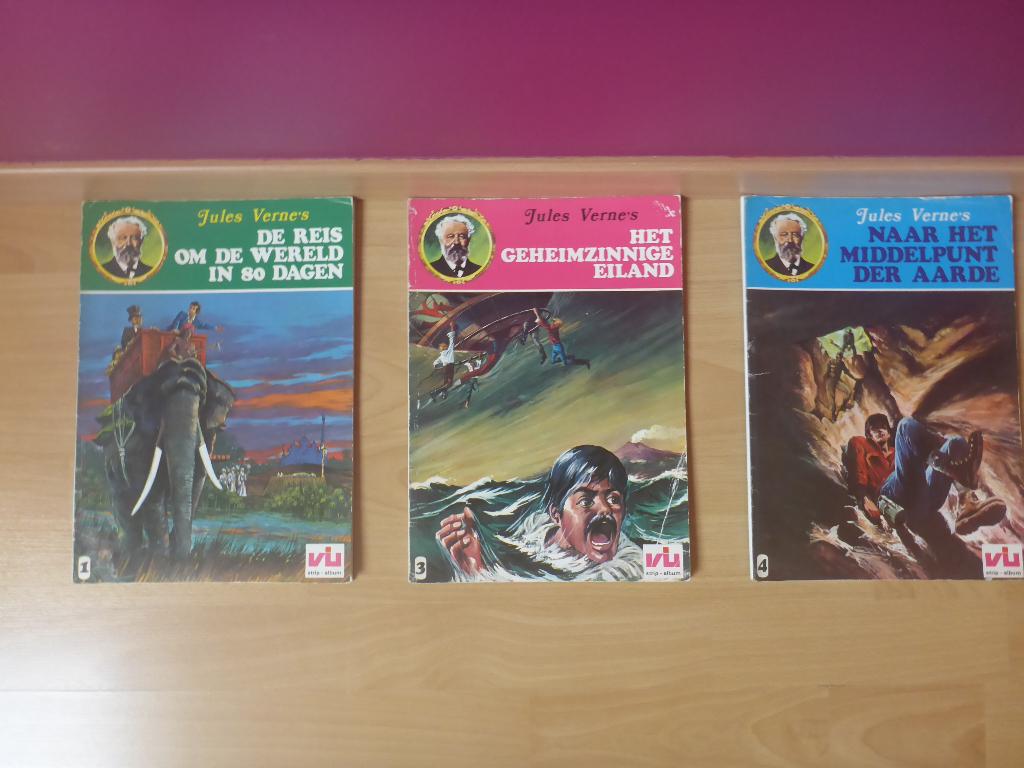 3 Losse strips Jules Vernes, Boeken, Ophalen of Verzenden, Gelezen