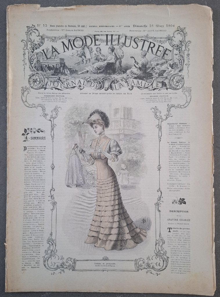 Exemplaar nr 12 van La Mode Illustrée uit 1906,, Boeken, Ophalen of Verzenden, Gelezen