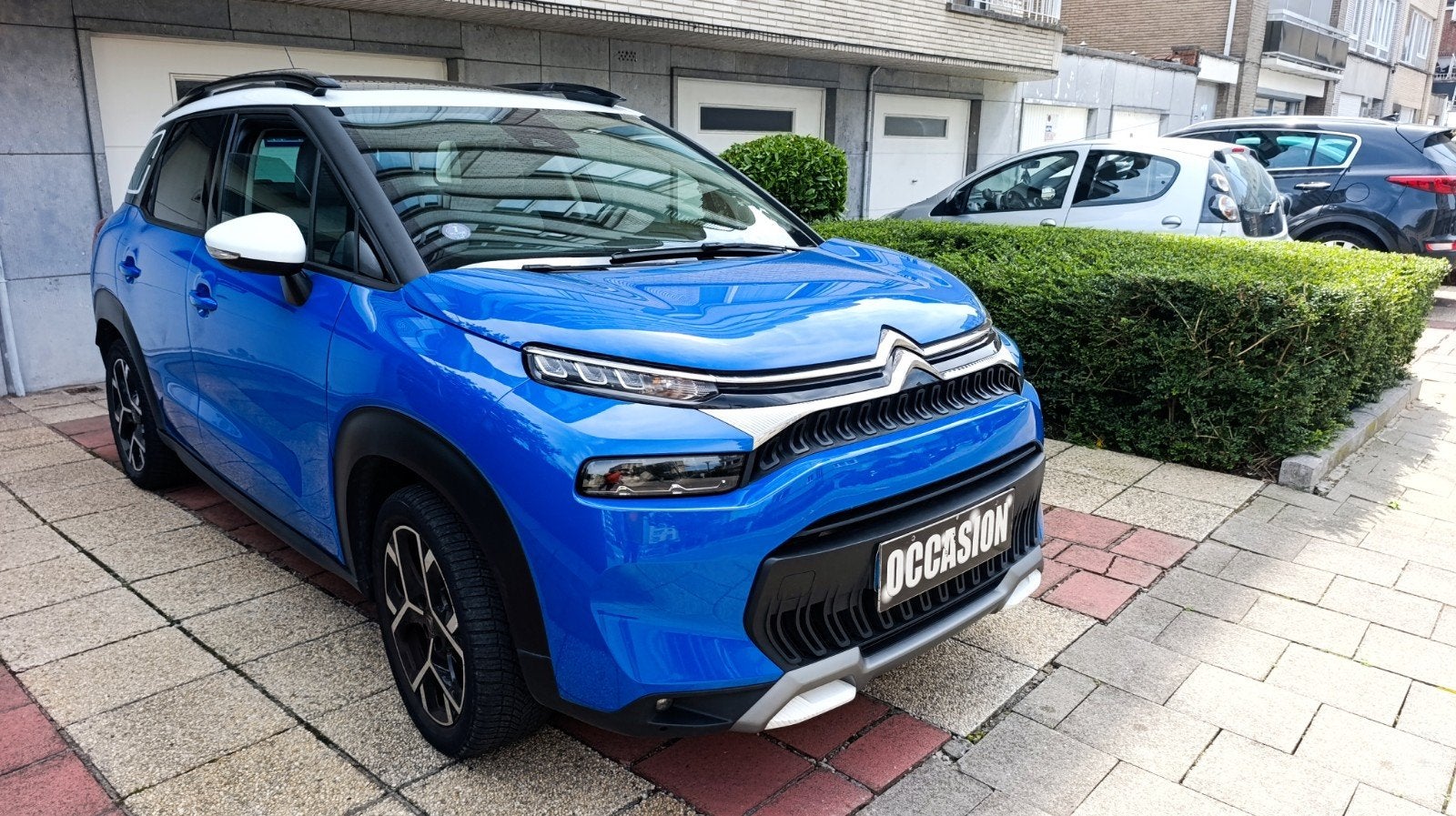 Citroen C3 Aircross Benzineautomaat E6d-iSCF 99000km CTOK, Auto's, Monovolume, Blauw, Leder, C3