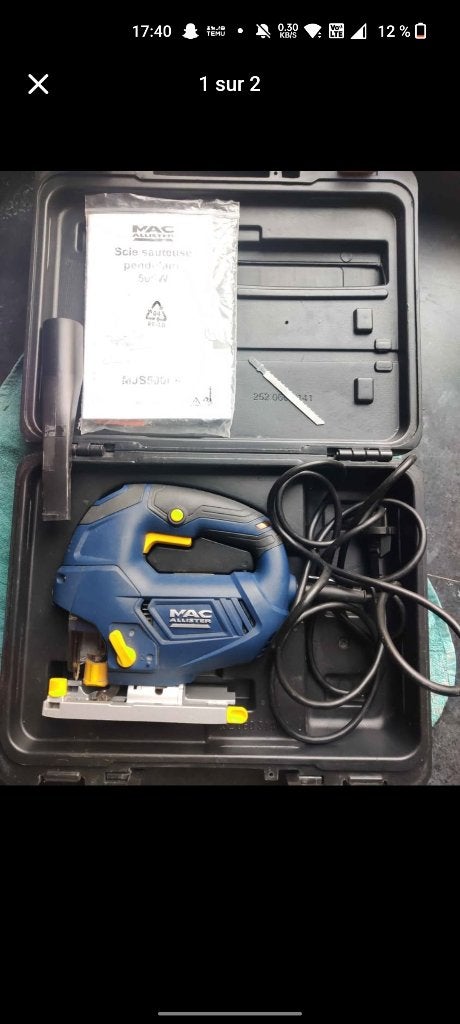 Scie sauteuse pendulaire 500w, Enlèvement, Comme neuf, Moins de 600 watts, Scie sauteuse