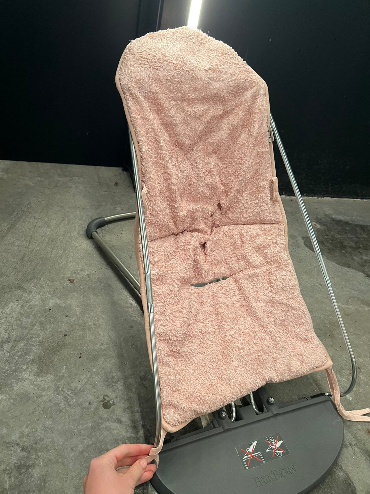 Bascule BabyBjörn Balance Soft rose, comprenant 3 housses., Enlèvement, Comme neuf, Chaise rebondissante