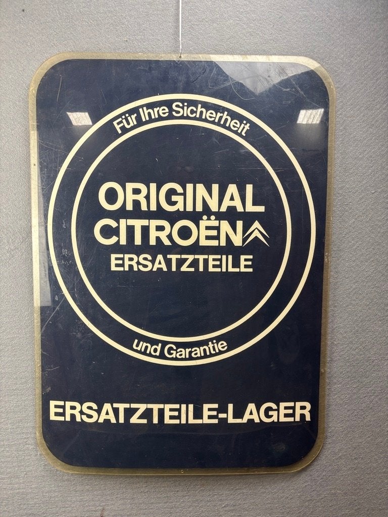 Citroen lichtbak plaat 59x70 cm, Ophalen of Verzenden, Gebruikt, Reclamebord