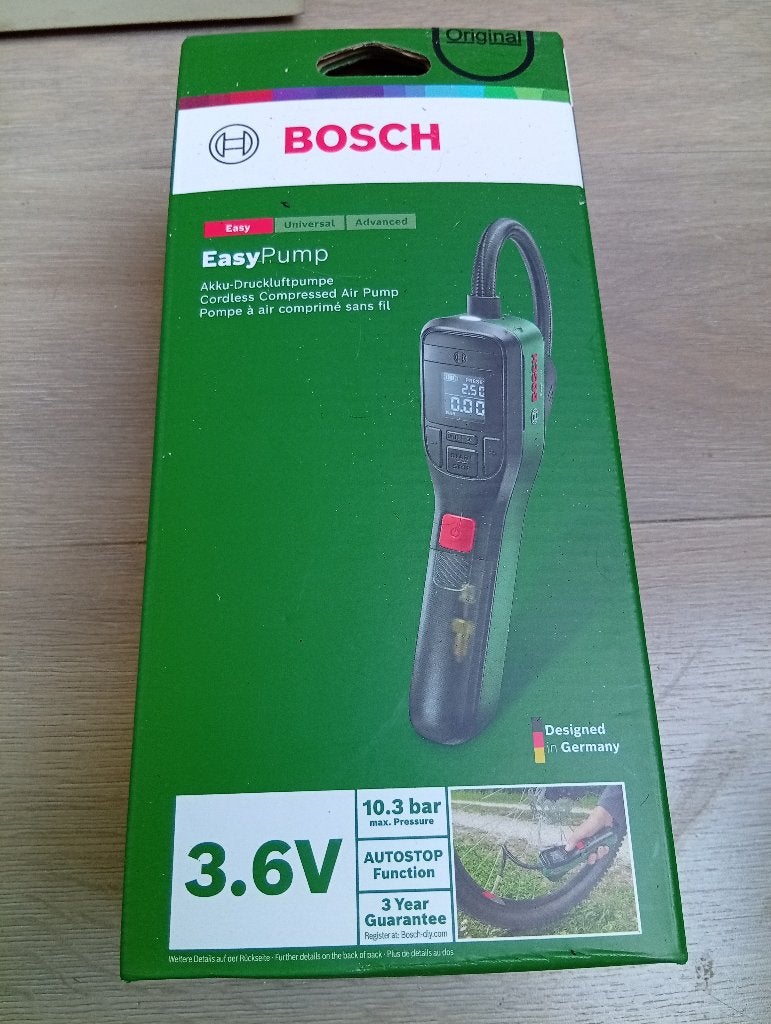 Bosch easypump neuve dans sa boîte, Bricolage & Construction, Compresseurs, Neuf, Enlèvement ou Envoi, Moins de 200 litres/min