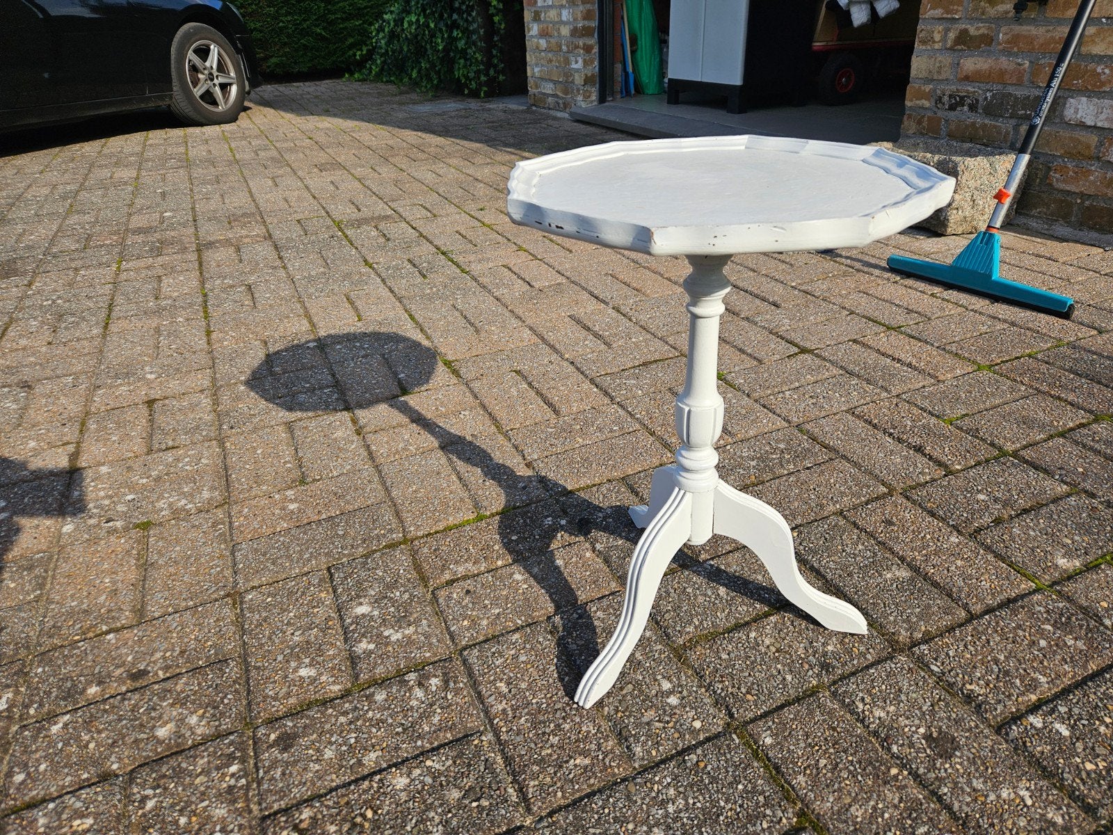 Petite table genre guéridon, Ophalen, Rond, Zo goed als nieuw, Minder dan 100 cm