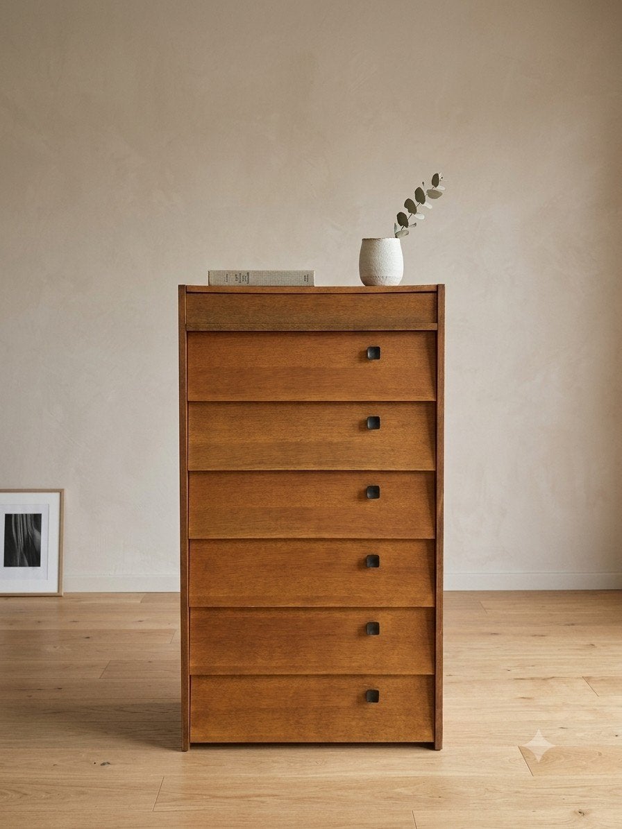 Vintage mid century schoenkast teak | kleppenkast, Ophalen