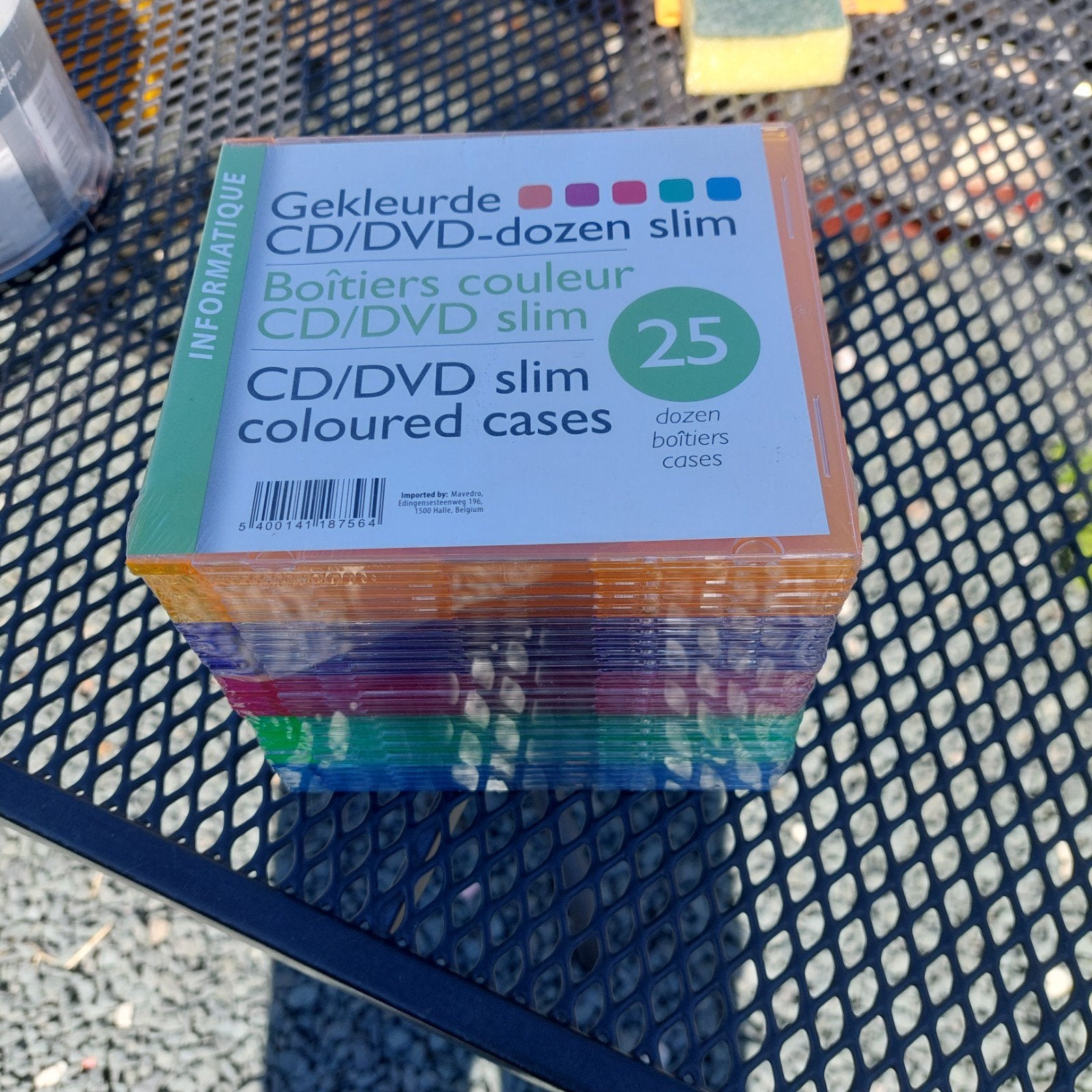 Boîtes CD/DVD colorées vides, Enlèvement ou Envoi