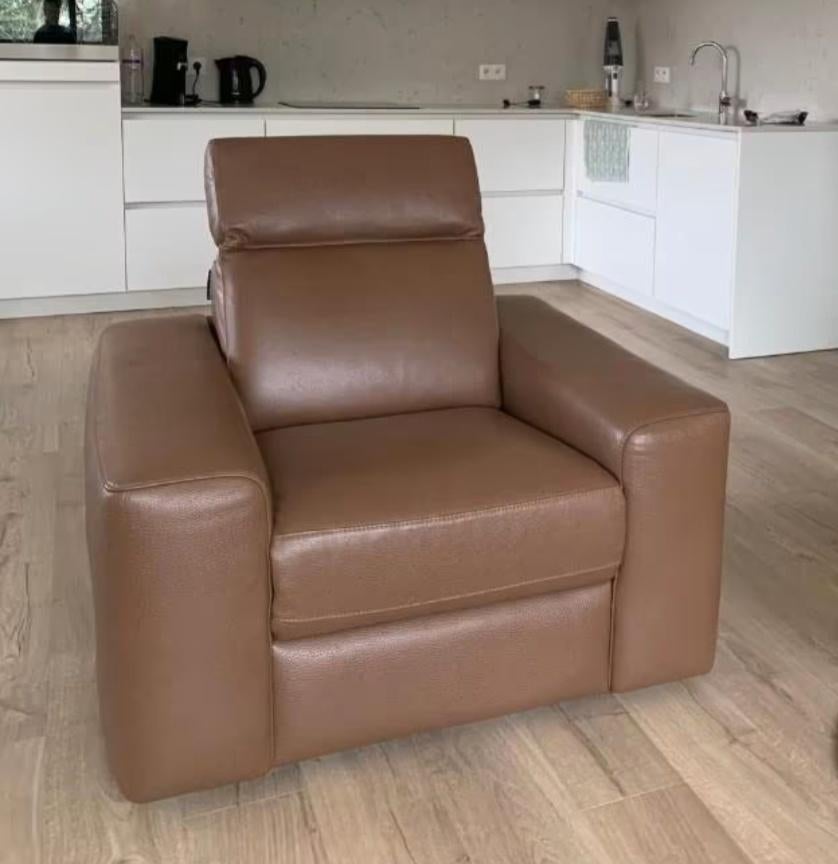 Lederen salon Chateau d'Ax- 3-zit en 2x 1-zit. Prima staat, Trois personnes, Banc droit, Enlèvement, Utilisé