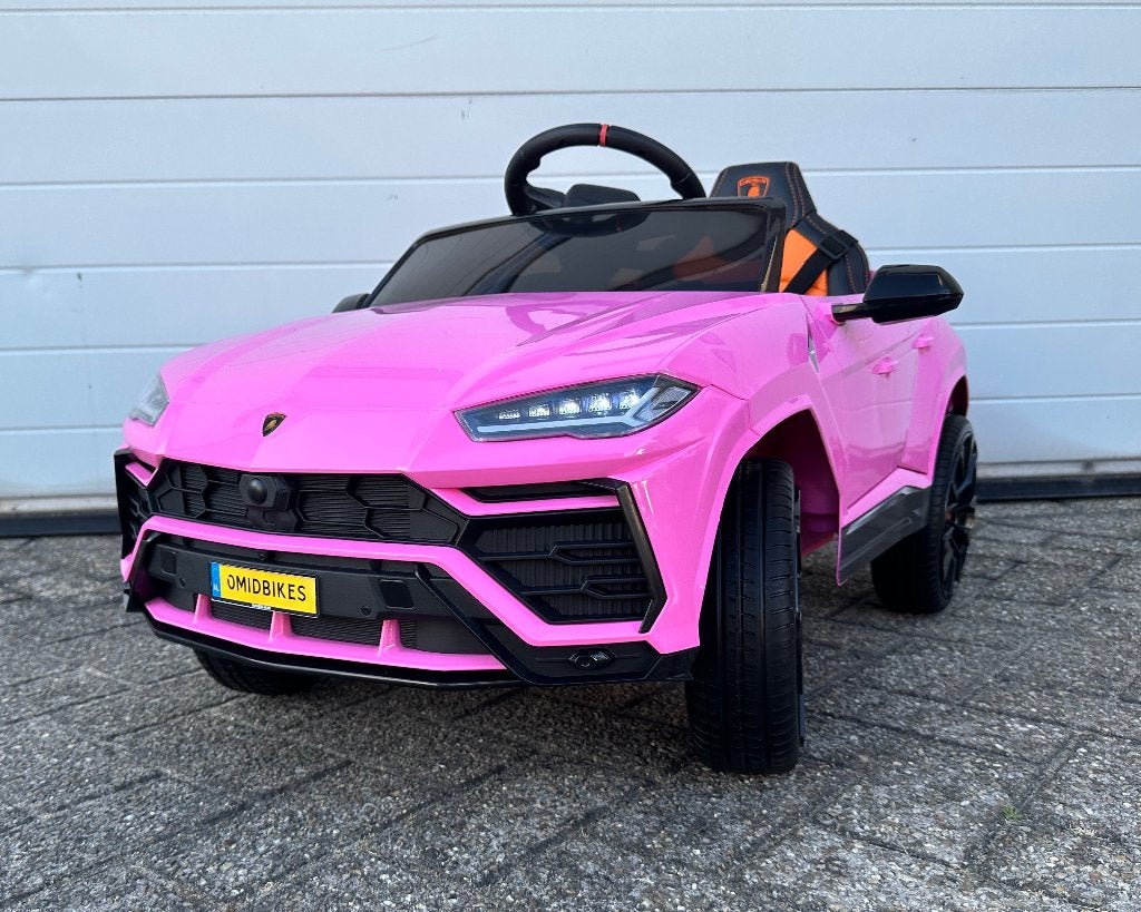 Lamborghini Urus 12v Roze RC - Leer - Rubberbanden - FM Ra, Ophalen of Verzenden, Nieuw