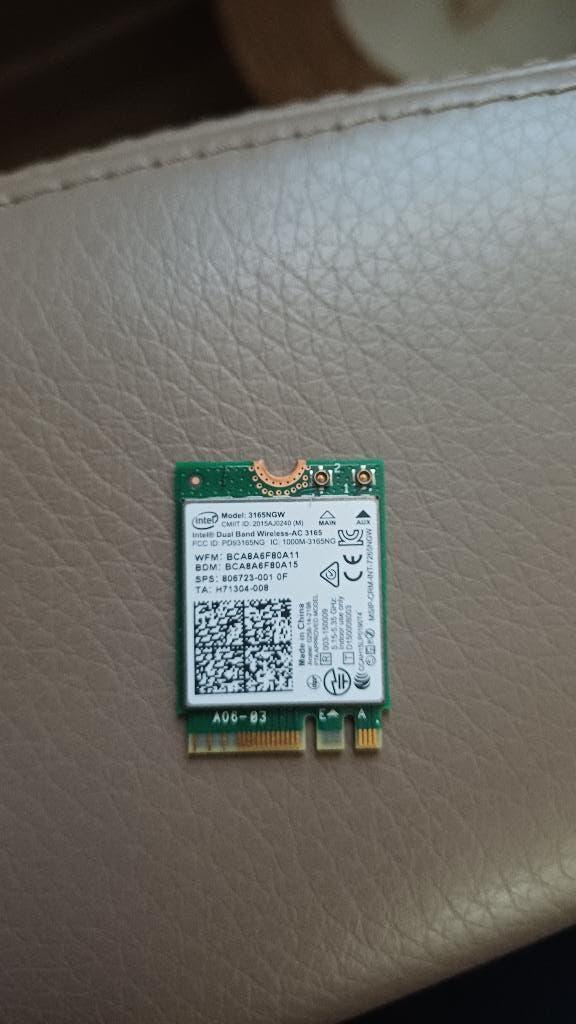 Intel Dual band wireless AC 3165, Computers en Software, Ophalen of Verzenden, Zo goed als nieuw, Intern, Intel