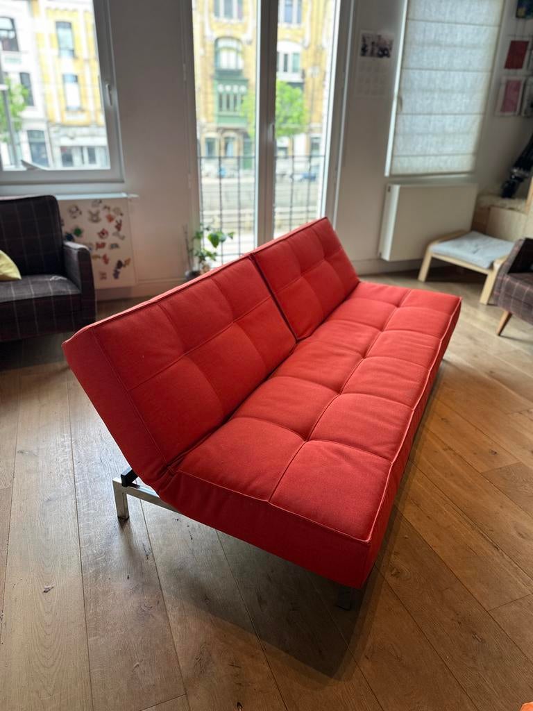 INNOVATION ZETEL retro red, Huis en Inrichting, Slaapkamer | Slaapbanken, Zo goed als nieuw, Ophalen