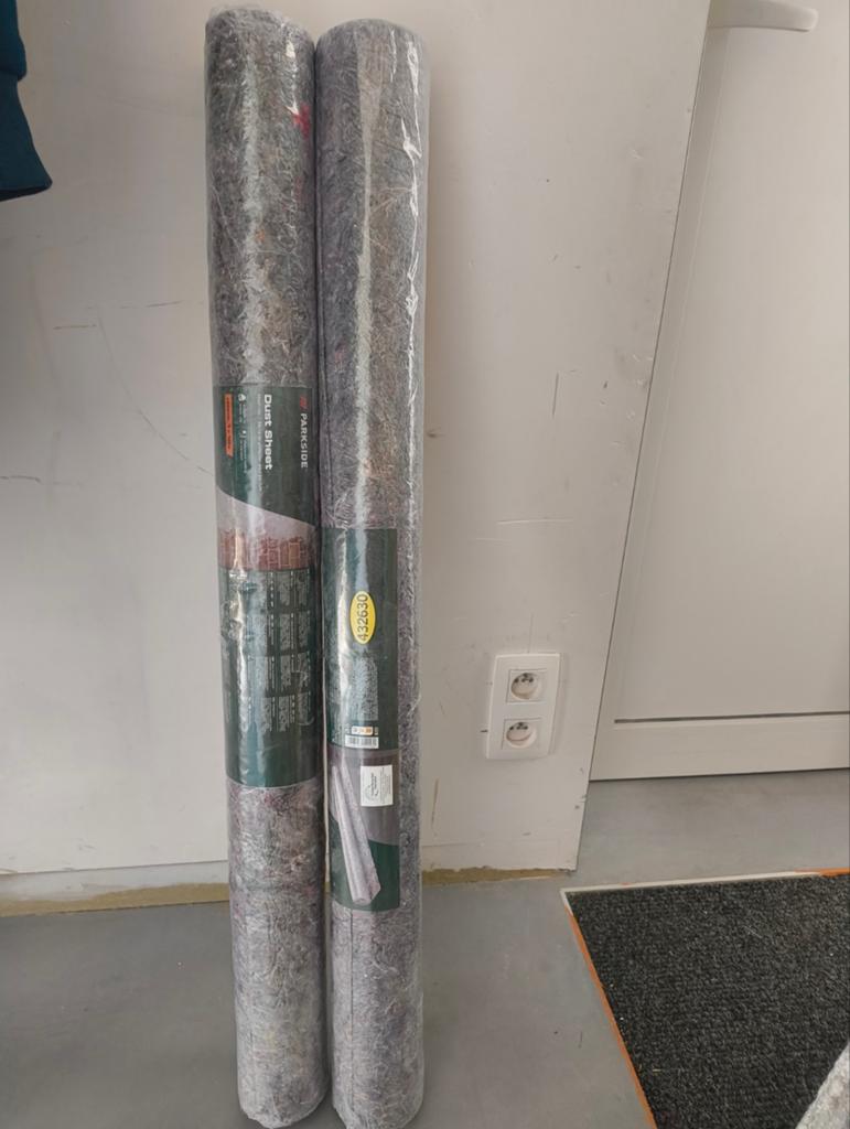 2x Dust sheet Parkside - afdekken vloer, Ophalen