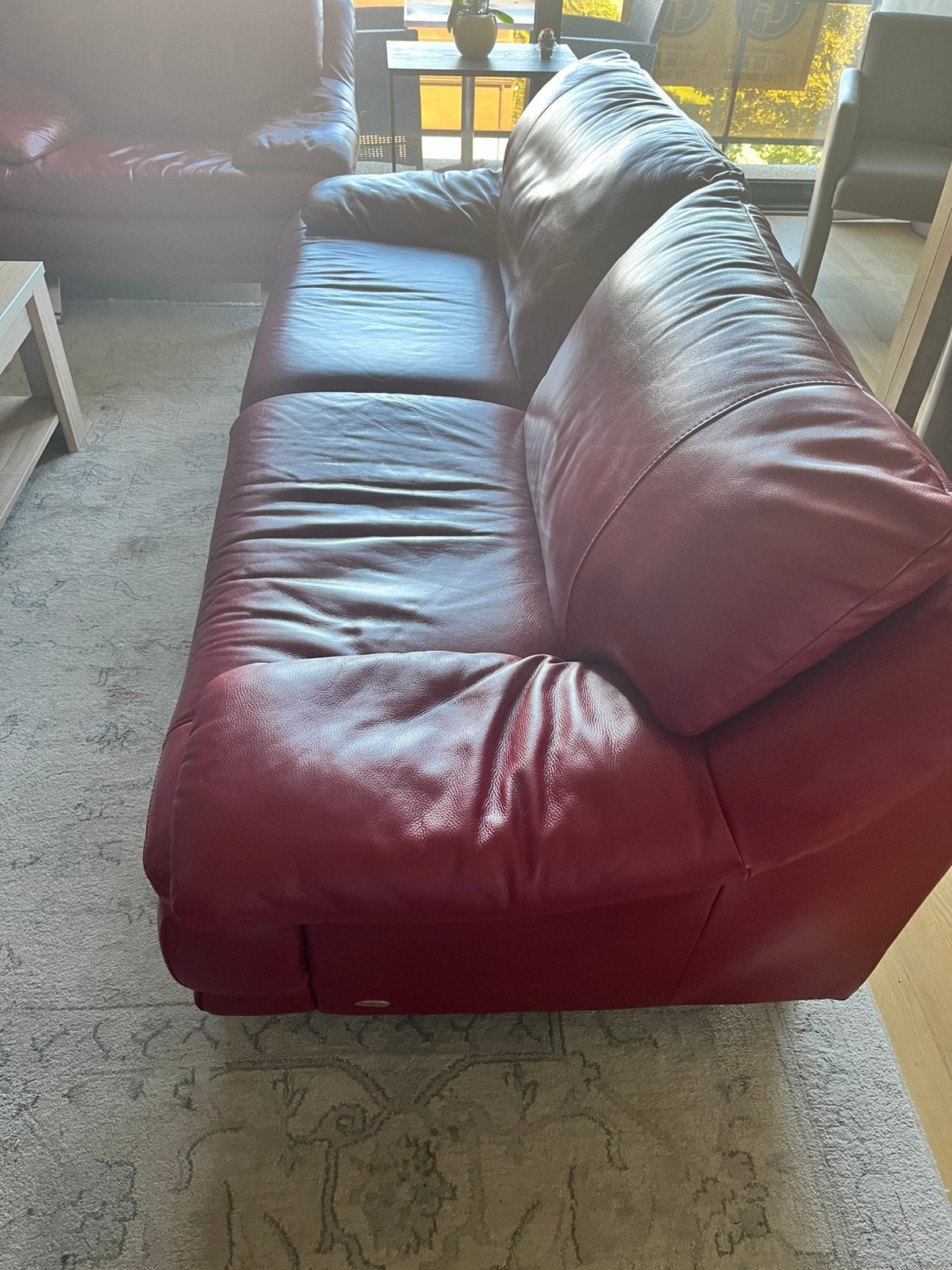 Cuir Natuzzi italien, Maison & Meubles, Enlèvement, Comme neuf
