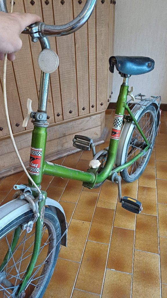 Vélo pliant ancien, Enlèvement