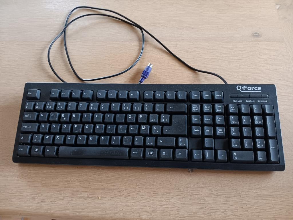 toetsenbord, Computers en Software, Ophalen, Azerty, Gebruikt, Bedraad