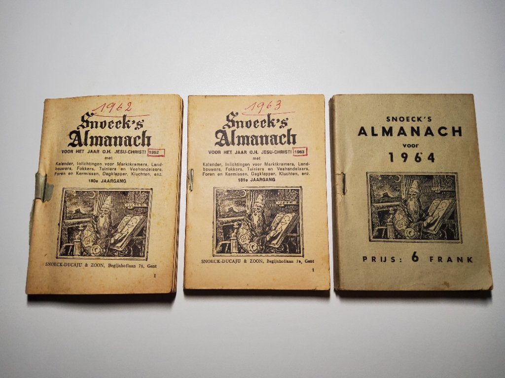 Snoeck,s Almenach 1962 - 1963 - 1964, Ophalen, Gelezen