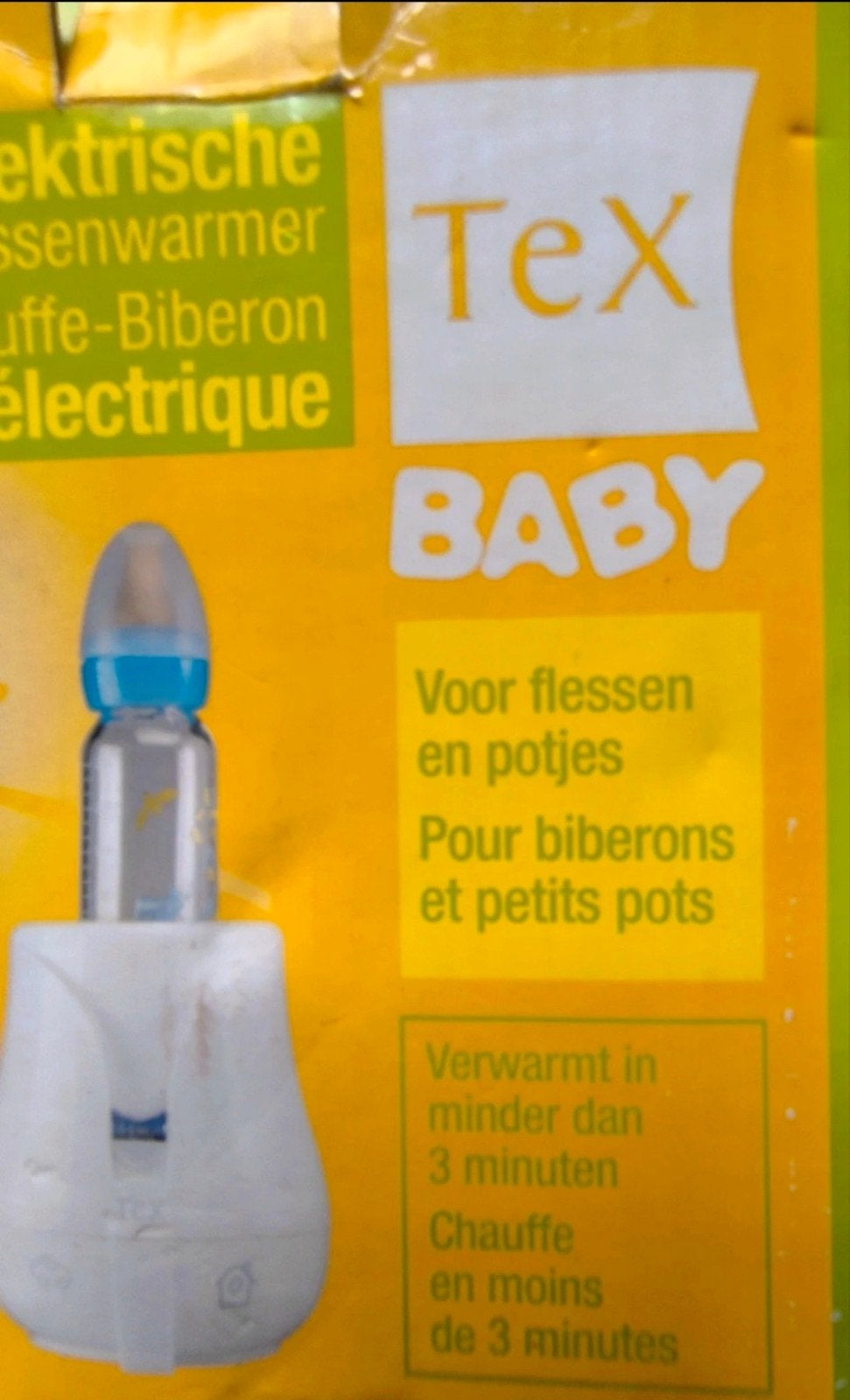 Elektrische flessenwarmers, Kinderen en Baby's, Ophalen of Verzenden, Nieuw, Flessen- of potjesverwarmer