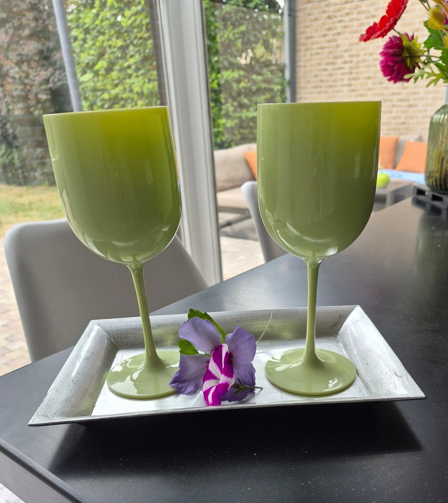 Verres à vin réutilisables en plastique dur de 480 ml, Enlèvement