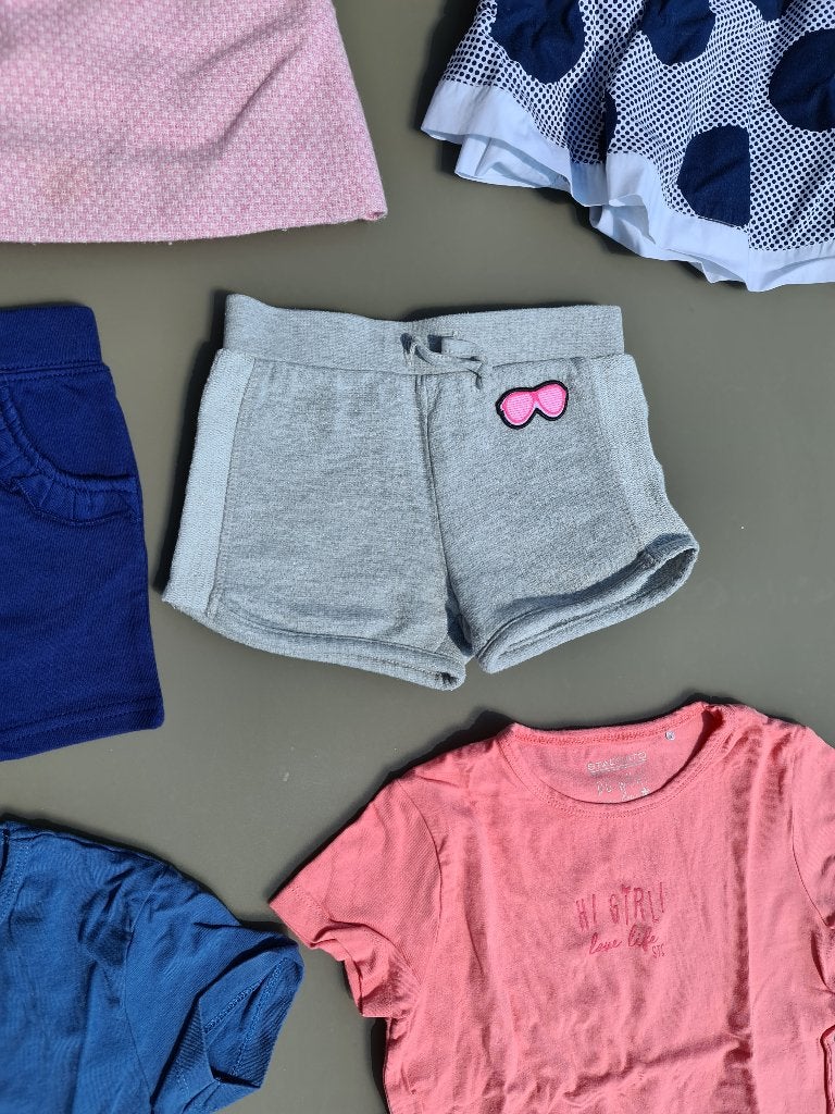 grijze korte broek met roze bril, Blue Seven, 6j/16cm, Ophalen, Zo goed als nieuw, Broek