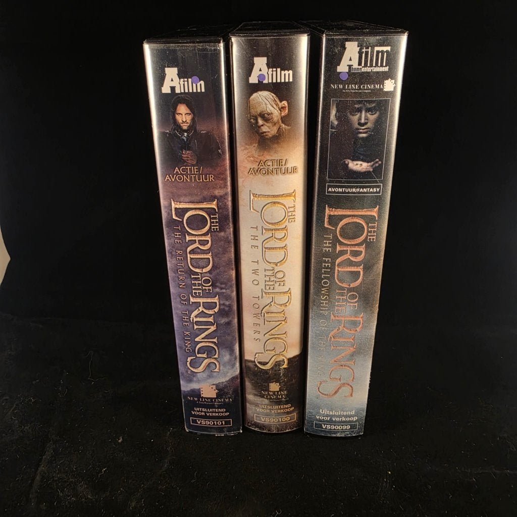 Lord of the Rings trilogie VHS (A-Film, NL ondertiteld), Gebruikt, Science Fiction en Fantasy, Ophalen of Verzenden, Vanaf 12 jaar
