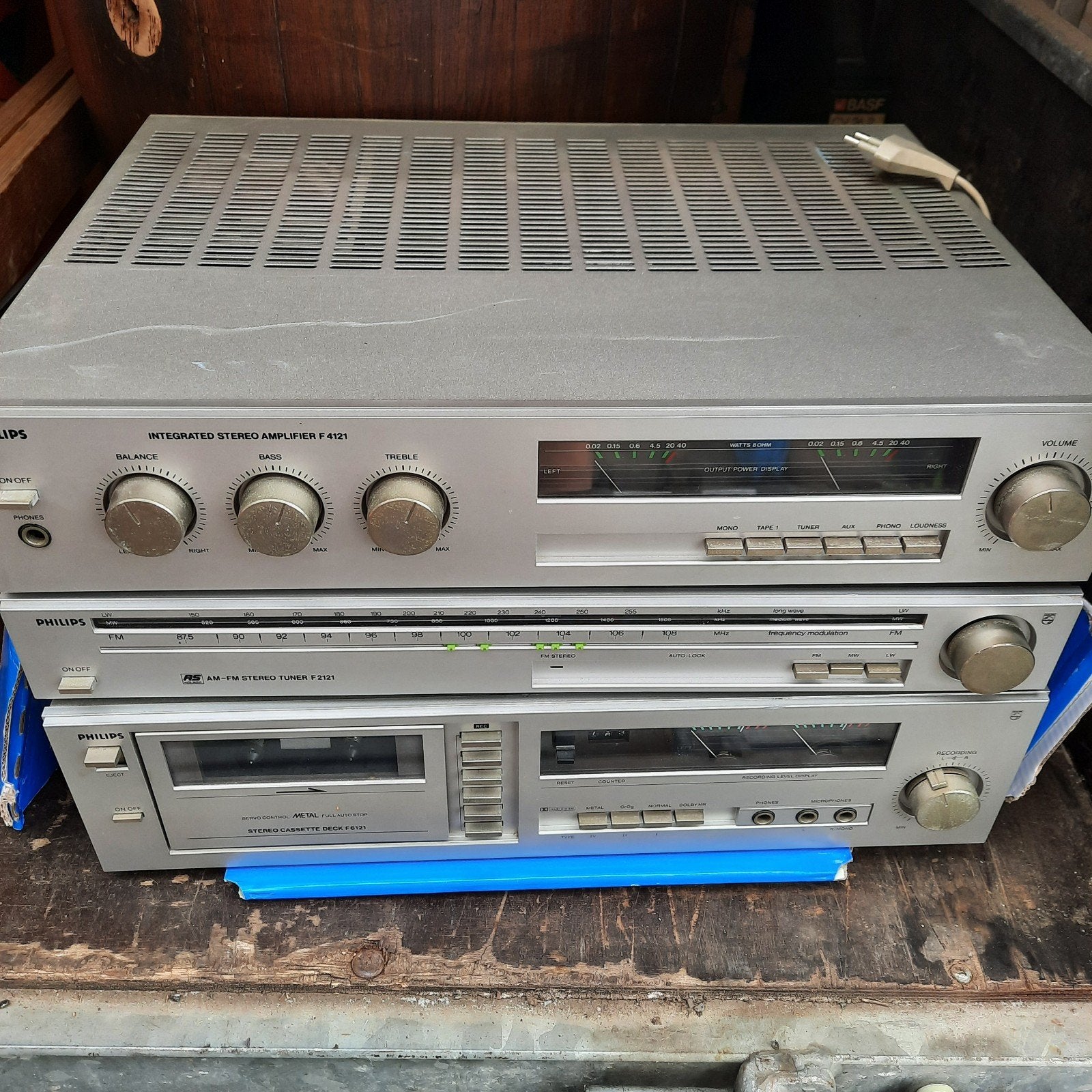 Philips hifi . Zie foto's . 30 euro voor de 3 delen ., Audio, Tv en Foto, Stereoketens, Ophalen of Verzenden, Philips