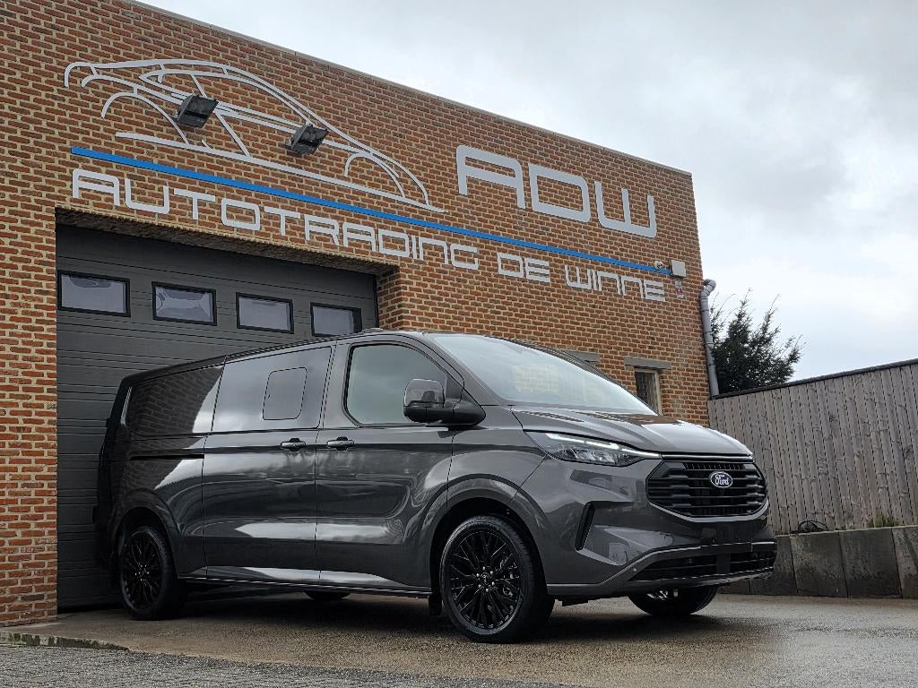 Ford Transit Custom Limited - 2025 NIEUW 0KM - DubCab 5Zits, Autos, Argent ou Gris, Achat, 6 portes, Euro 6
