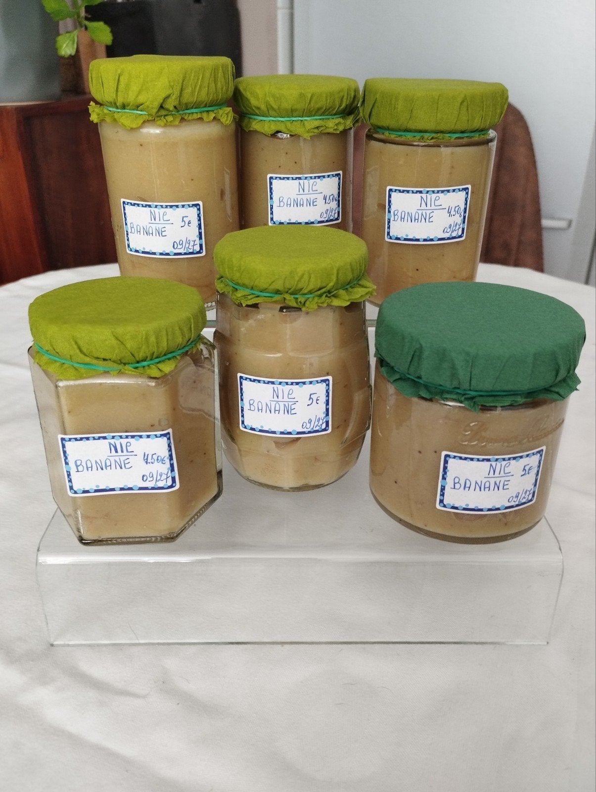 Confiture MAISON ARTISANALE à la BANANE, Enlèvement