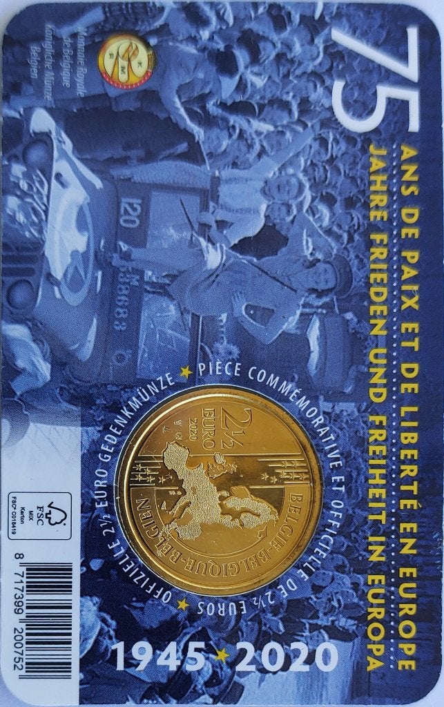 Coincard 2,5€, Ophalen of Verzenden, Metaal, Losse munt