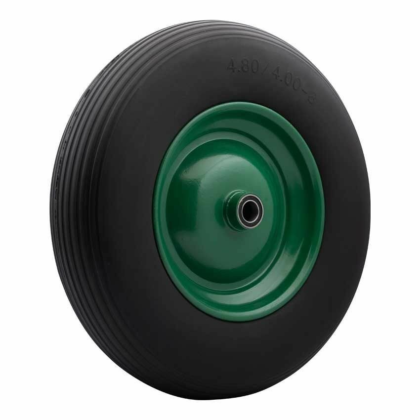 Kruiwagenwiel 4.00x8 PU anti-lek metalen velg, Envoi