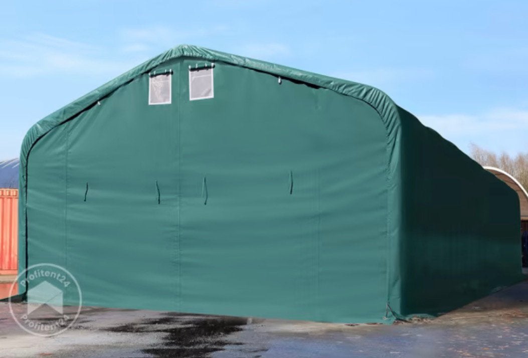 Tenthal 6x12 meter groen, Ideaal voor opslag of werkruimte, Ophalen, Zo goed als nieuw