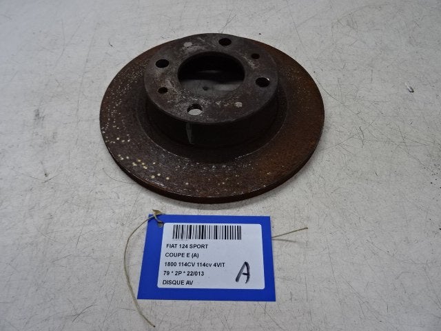 FREIN DISQUE AVANT Fiat 124 Spider (01-1969/11-1985), Utilisé, Fiat