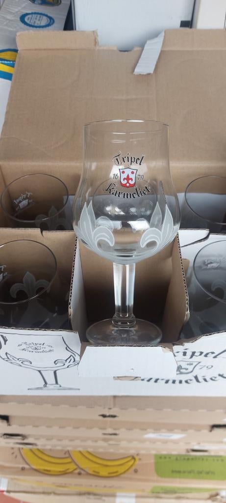 6 verres tripel karmeliet 25cl, Enlèvement ou Envoi