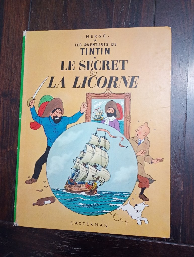 tintin secret de la licorne 1947, Enlèvement, Utilisé