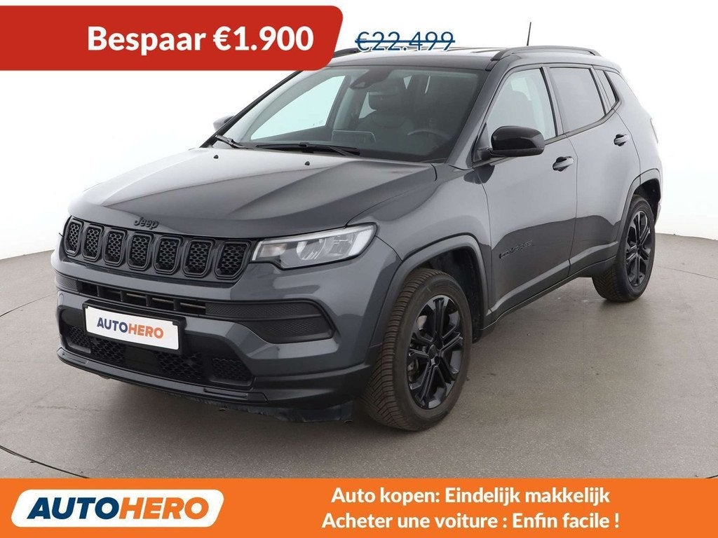 Jeep Compass 1.5 GSE T4 e-Hybrid Night Eagle FWD (bj 2023), Auto's, Jeep, Te koop, Compass, ABS, Airbags, Airconditioning, Android Auto