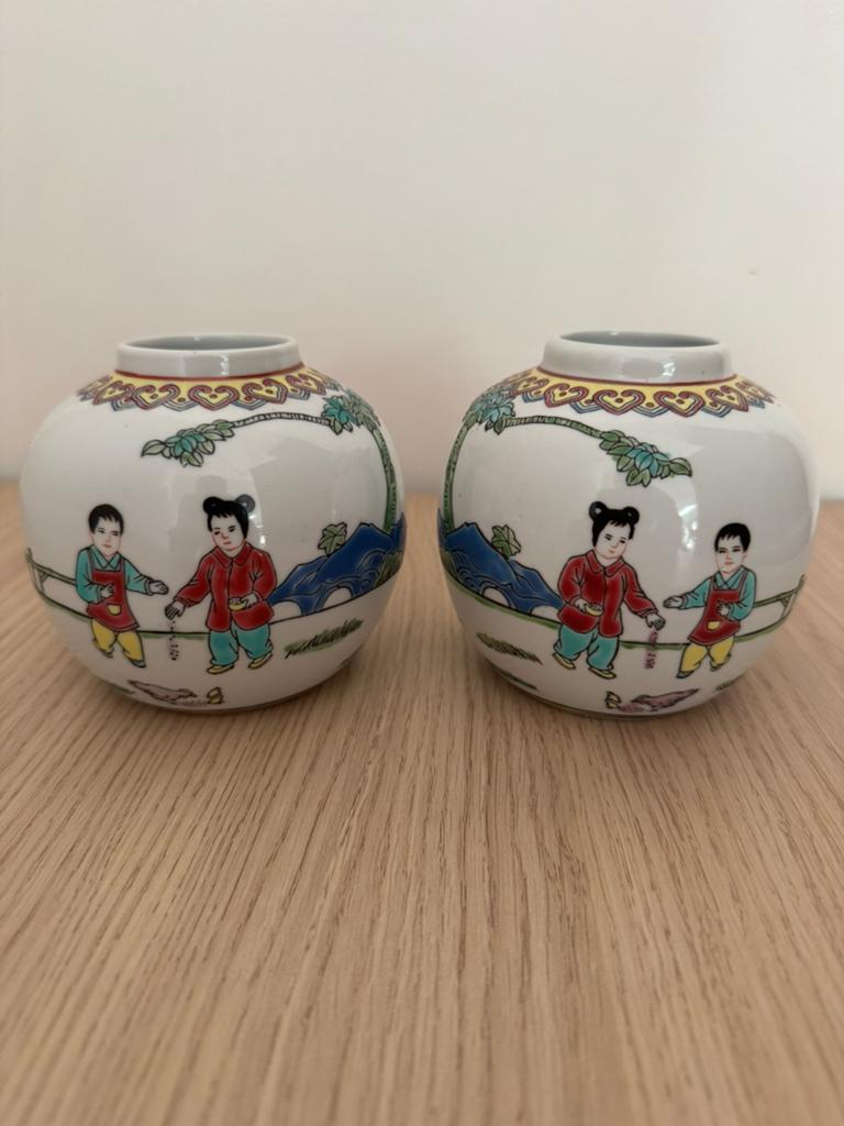 2 chinese vazen, Antiek en Kunst, Antiek | Porselein, Ophalen of Verzenden