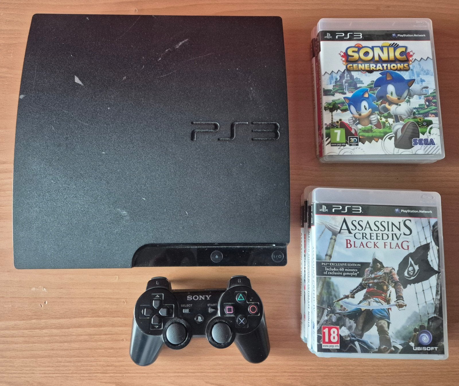 PS3 + 7 Games (Defecte Controller), Games en Spelcomputers, Ophalen, Zonder controller, Slim, Gebruikt