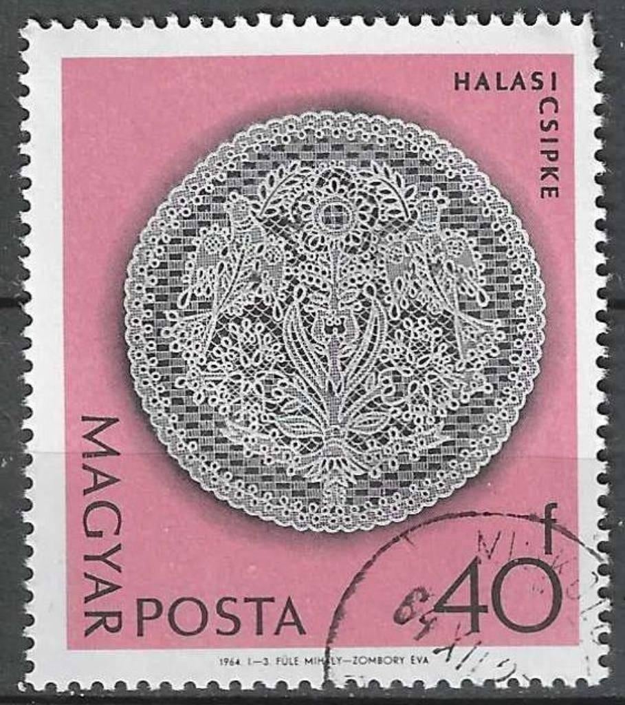 Hongarije 1964 - Yvert 1632 - Kant uit Halas  (ST), Postzegels en Munten, Verzenden, Gestempeld