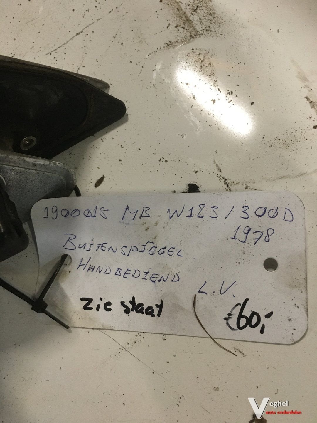 Mercedes W123 Buitenspiegel Handbed.Links, -, Utilisé, -, -