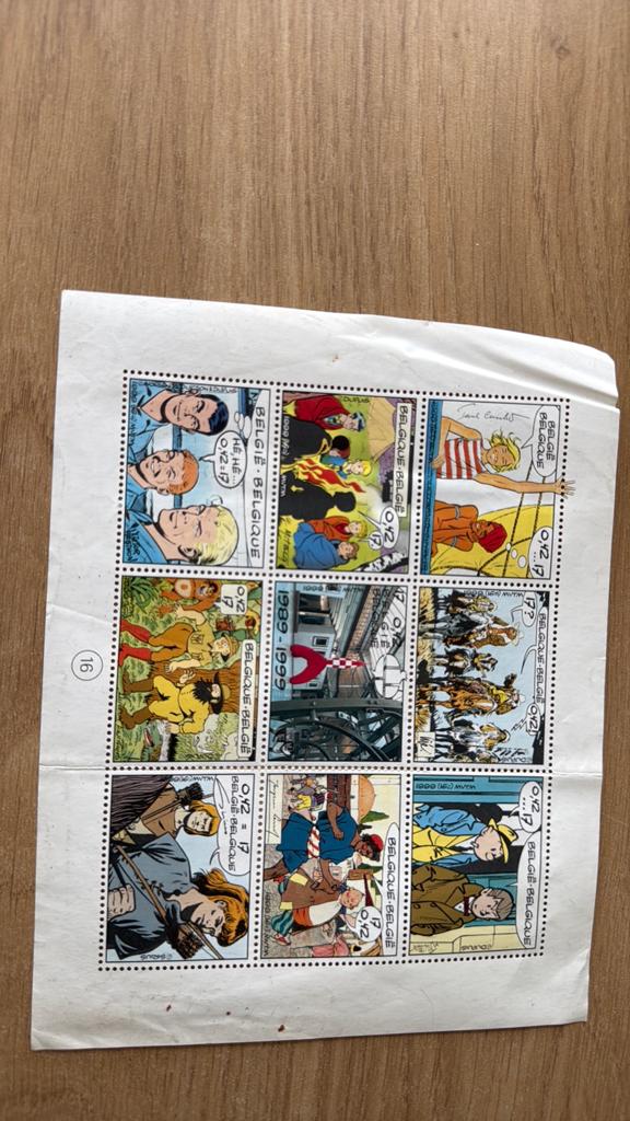 Belgisch stripzegelblok 1999, Ophalen