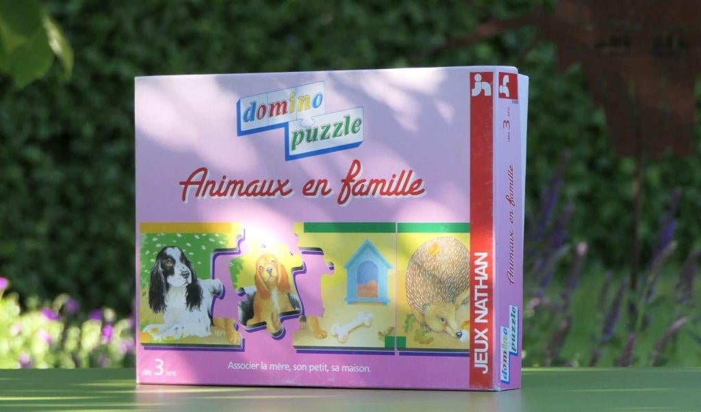 Domino - puzzle "Animaux en famille, Ophalen
