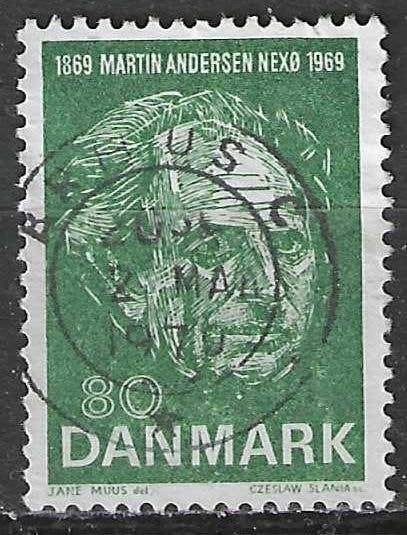 Danemark 1969 - Yvert 493 - Martin Andersen Nexo (ST), Envoi, Danemark, Affranchi