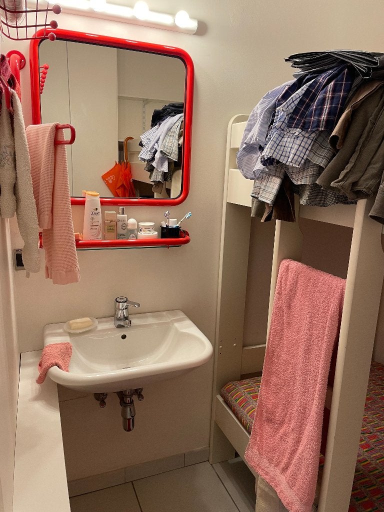 Stapelbed (wit) gratis af te halen, Huis en Inrichting, Ophalen, Gebruikt, Stapelbed