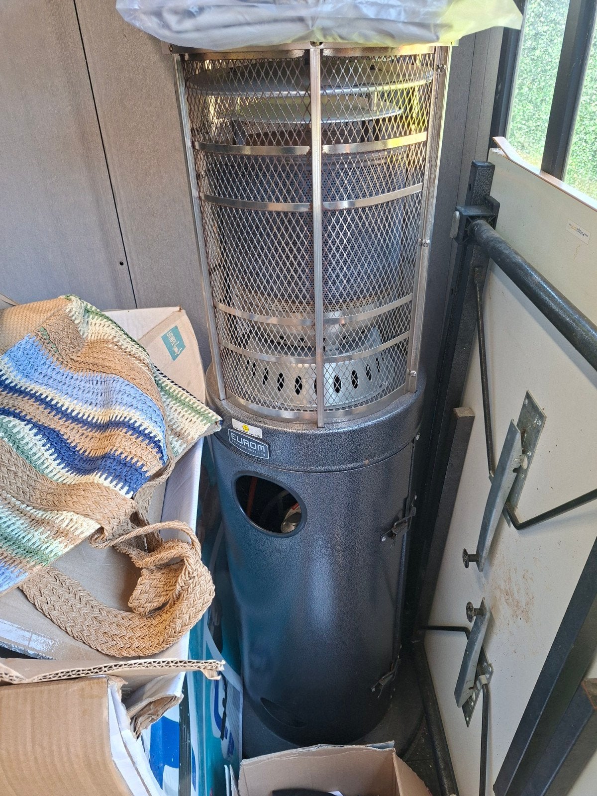 Terasverwarmer op inc gas, Tuin en Terras, Terrasverwarmers, Ophalen, Gebruikt, Gas