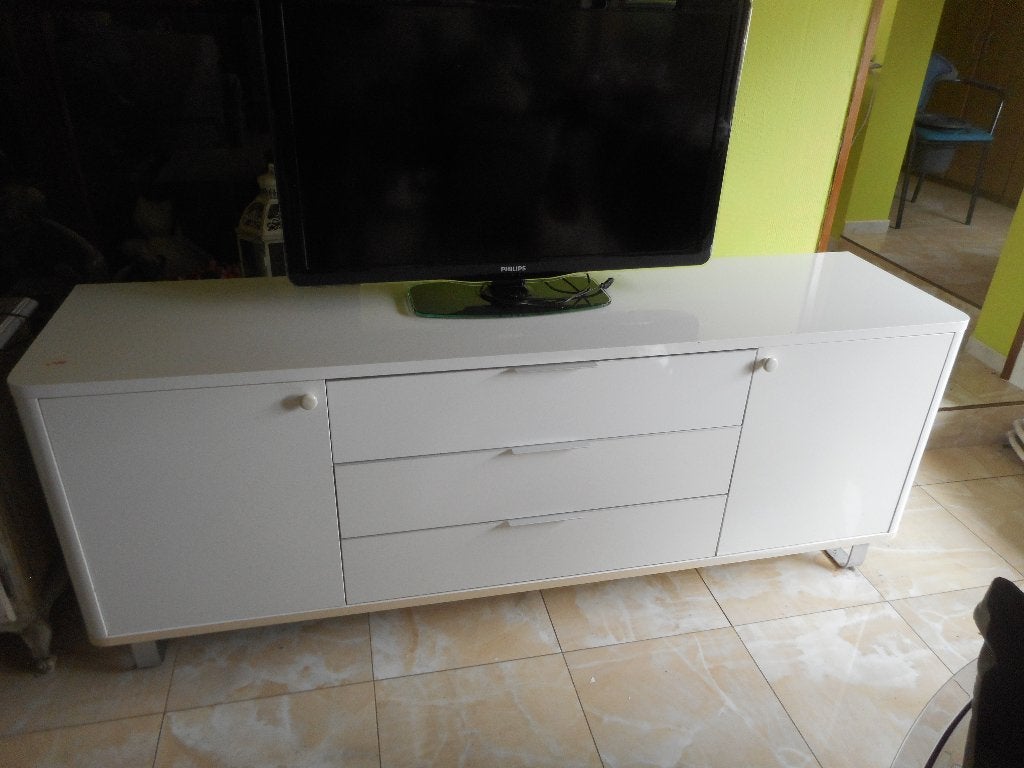 meuble TV et rangement moderne, Avec tiroir(s), 200 cm ou plus, Comme neuf, Enlèvement