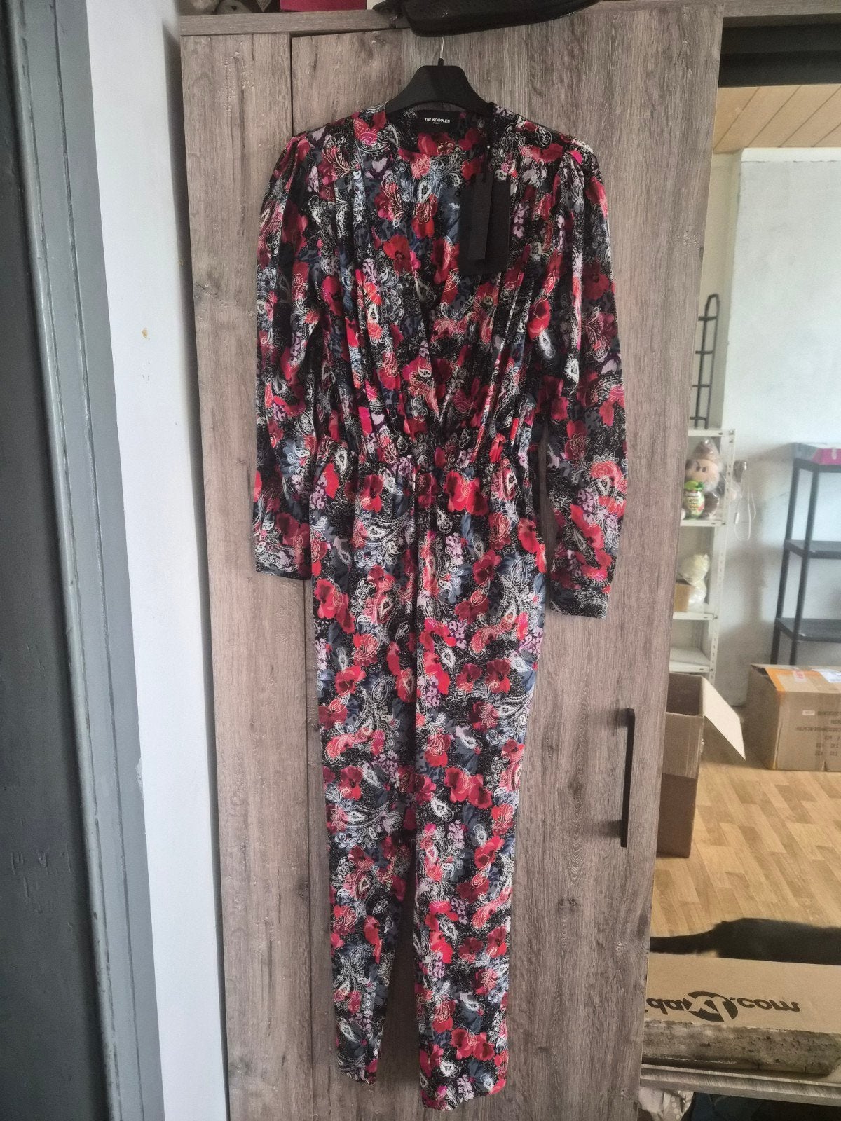 Combinaison 100% Soie The Kooples – Imprimé Paisley / Floral, The kooples, Enlèvement ou Envoi, Neuf, Taille 36 (S)