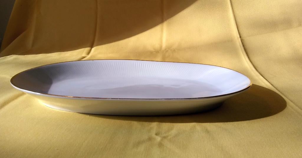 Plat blanc Porcelaine Mitterteich Bavaria, Enlèvement
