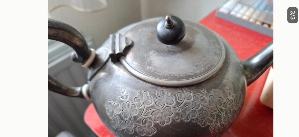 Theepot verzilverd, Ophalen of Verzenden