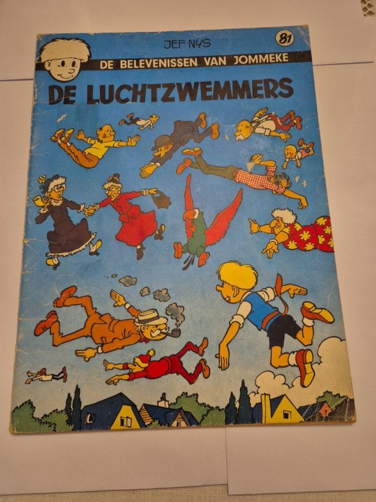 Jommeke nr. 81 – De Luchtzwemmers –, Une BD, Envoi, Utilisé